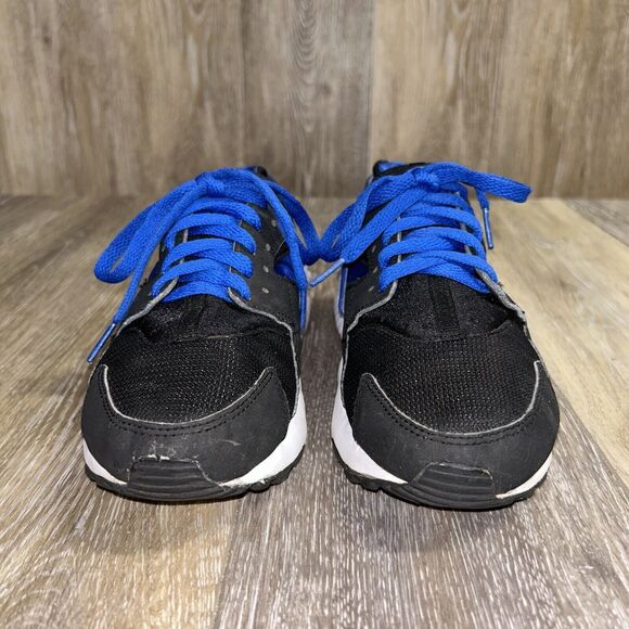 Nike Air Huarache Run GS Nike 654275-005 Black Blue Kids Youth US Size 5.5Y - Picture 3 of 11